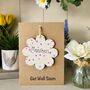 Personalised Get Well Card Flower Wooden Keepsake, thumbnail 3 of 4