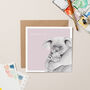 Mother's Day Koala With Pink Card, thumbnail 1 of 2