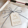 Personalised Initial Christmas Eve Box Tag, thumbnail 1 of 6