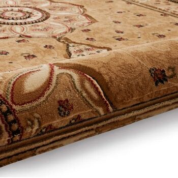 Eagle Area Rug Machine Woven Runner Beige, 3 of 6