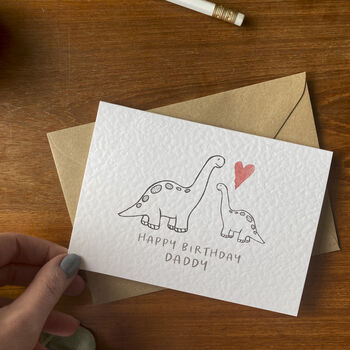 Happy Birthday Dinosaur Daddy Card, 6 of 6
