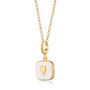 18ct Gold White Heart Locket Necklace, thumbnail 2 of 7