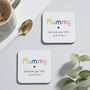 Personalised Mummy Coasters, thumbnail 1 of 2