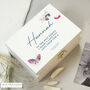 Personalised Butterfly White Wooden Keepsake Box, thumbnail 4 of 5