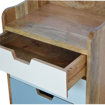 Contemporary Bedside Table Gradient Coloured Drawers, 5 of 8