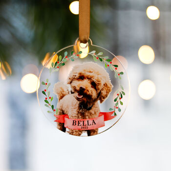 Personalised Puppy Dog's First Christmas Decoration, 6 of 6