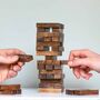 Personalised Luxury Wooden Stacking Tower Block Game, thumbnail 2 of 6