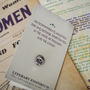 Votes For Women Rosette Enamel Pin, thumbnail 6 of 6