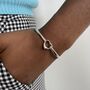 Small Wrist Silver Heart Bangle Jewellery Gift, thumbnail 1 of 8