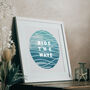 Ride The Wave, Nautical Ocean Wave Print, thumbnail 3 of 4