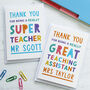 Personalised Thank You Teacher Card, thumbnail 6 of 6