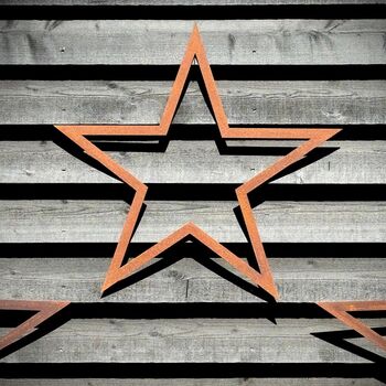 Three Large Metal Star Decorations For Any Home Or Garden, 5 of 12