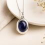 Personalised Sterling Silver Iolite Gemstone Locket, thumbnail 2 of 11