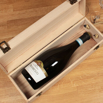 Personalised Engraved Floral Frame Hinged Bottle Box, 2 of 2