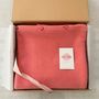 Coral Pink 100% Cashmere Multi Ways Button Poncho Shawl Gift Boxed, thumbnail 4 of 9