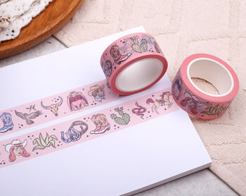 Mixed Washi Tape Set, Eco Friendly Paper Masking Tape, 10 Meter Rolls, 10 of 10
