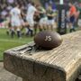 Personalised Brown Vintage Leather Rugby Ball Keyring, thumbnail 5 of 10