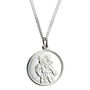 Large St Christopher Coin Sterling Silver Necklace, thumbnail 1 of 5