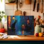 Nocturnal Guardian Textured Glass Chopping Boards, thumbnail 4 of 8