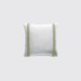 Olive Stripe Linen Cushion | Finest Belgian Linen, thumbnail 2 of 2