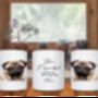 Personalised Pug Dog Hearts Pet Gift Mug, thumbnail 2 of 2