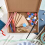 Paint Your Own Wooden Bunting Craft Kit Letterbox, thumbnail 2 of 4