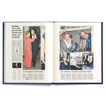 Margaret Thatcher Daily Telegraph Personalised Deluxe History Book, 8 of 8