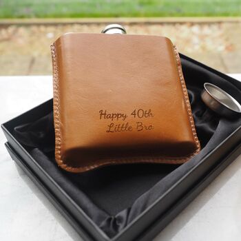 Motorcycle Personalised Hip Flask In Gift Box, 2 of 10