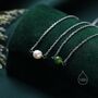 Sterling Silver Jade Bead Necklace, thumbnail 9 of 12