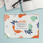 Personalised Tropical Desk Planner For Friends, thumbnail 3 of 3