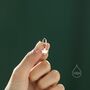 Delicate Maple Leaf Charm Huggie Hoop Earrings, thumbnail 4 of 11