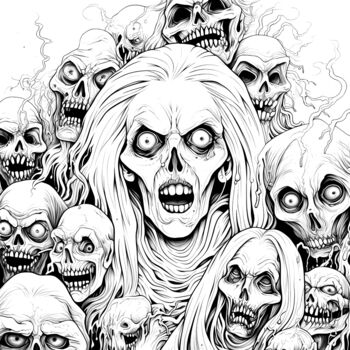 A Horror Colouring Book For Adults, 4 of 9