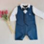 Baby Boy Wedding Christening All In One Outfit, thumbnail 6 of 9