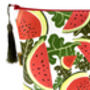 Watermelon Vegan Leather Cosmetic Bag, thumbnail 3 of 7
