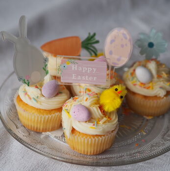 Set Of Seven Personalised Easter Cake Toppers, 3 of 7