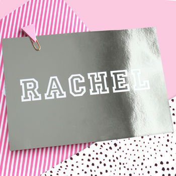 Personalised Pink And Silver Bat Mitzvah Invitation, 2 of 3