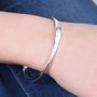 Personalised Hammered Sterling Silver Bangle, thumbnail 10 of 10