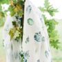 Forest Bamboo Organic Cotton Muslin Swaddle Blanket, thumbnail 2 of 8