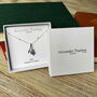 Lavender Purple Flower Necklace, thumbnail 5 of 6
