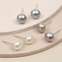 Sterling Silver Freshwater Pearl Earrings, thumbnail 3 of 10