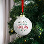 Personalised 'Believes' Christmas Tree Bauble, thumbnail 2 of 4