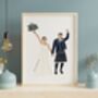 Christian Wedding Gift Couple Portrait With Bible Verse, thumbnail 10 of 12
