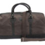 Brown Waxed Canvas And Leather Travel Holdall, thumbnail 3 of 6