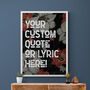 Custom Vintage Style Red And Blue Floral Quote Art, thumbnail 6 of 7