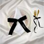 Embroidered Velvet Ribbon Place Setting, thumbnail 2 of 8