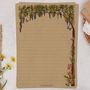 A5 Kraft Letter Writing Paper With Wisteria Tree, thumbnail 1 of 4