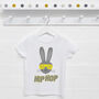 Hip Hop Bunny Kids Easter T Shirt, thumbnail 1 of 3