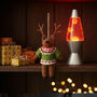 Handmade Felt Retro Reindeer Christmas Decoration, thumbnail 1 of 5