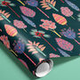 Tropical Print Illustrated Wrapping Paper, thumbnail 1 of 4