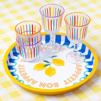 Yellow And White Fabric Gingham Tablecloth, 3 of 4